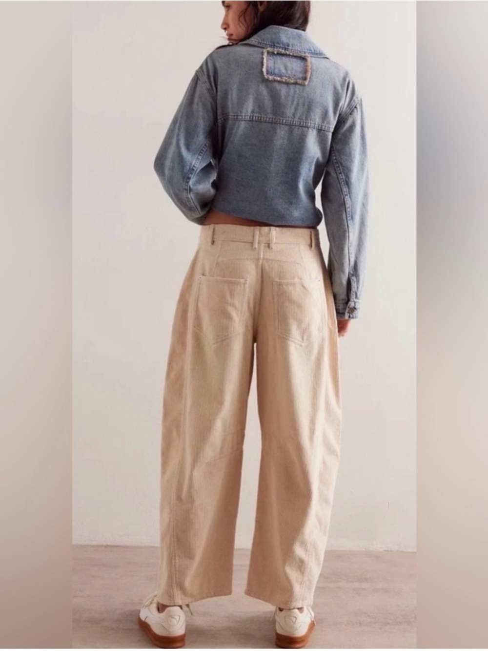 We The Free Good Luck Mid-Rise Cord Barrel Jeans - Picture 4 of 14